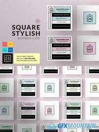 Square Stylish - Business Card 88 492218