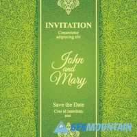  Wedding invitation cards with patterns