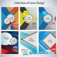 Brochure cover and cards template