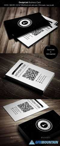 GraphicRiver - DesignLab Business Card - Simple & Retro 12316564