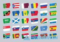 World flags tags 