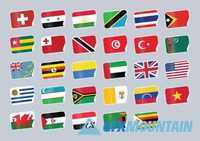 World flags tags 