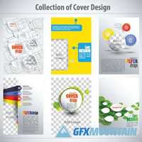 Brochure cover and cards template2