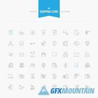 Thin line flat design of icons2