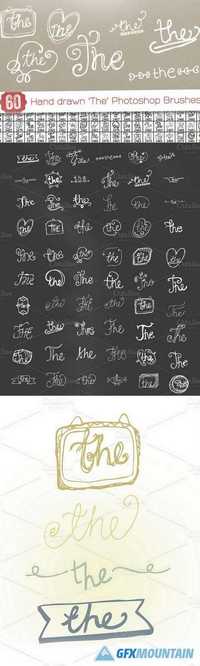 60 Hand drawn 'The' PS Brushes 4877