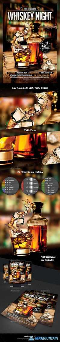 GraphicRiver - Whiskey Night Flyer Template 8937625