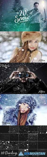 Graphicriver 20 Snow Overlays 13971923