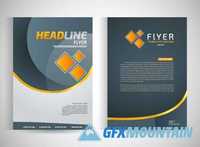 Brochures flyer template design10