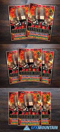 Karaoke Night Music Flyer 492285