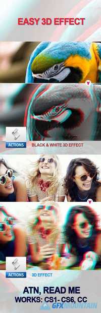 GraphicRiver - Easy 3D Effect PS Action 11613152