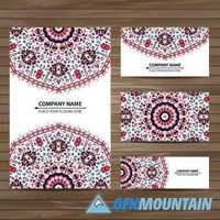 Business cards ethnic patterns