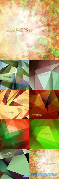 Abstract background, polygonal shapes