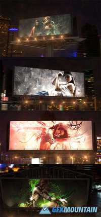 Videohive Billboard In Night City 12441451