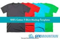 100% Cotton T-Shirt Mockups 2.0 - CM 109341