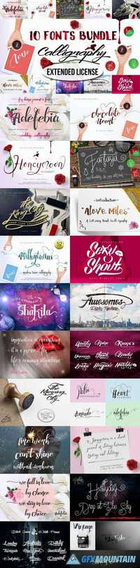 10 Bundle Calligraphy- Extended Lnc. 509533