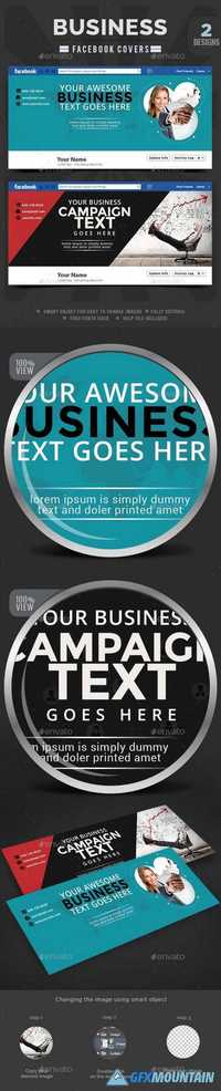 GraphicRiver - Business Facebook Covers - 2 Designs 11241441