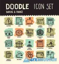 Doodle line icons