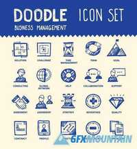 Doodle line icons