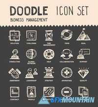 Doodle line icons