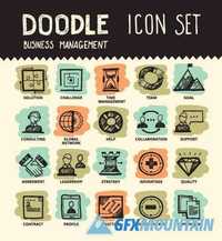 Doodle line icons