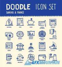 Doodle line icons