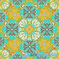 Seamless pattern colorful ornaments