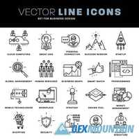 Thin line flat design of icons5