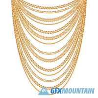 Jewelry gold chains