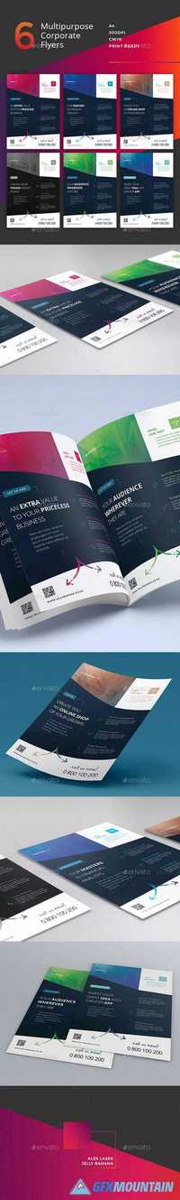 Corporate Flyer - 6 Multipurpose Business Templates vol 24 14311748