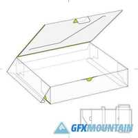 Package paper box line template