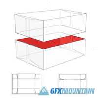 Package paper box line template