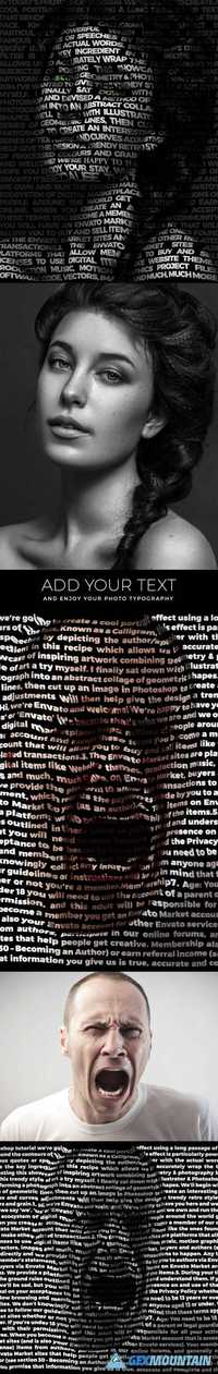 Typography Effect Photoshop Action 14414151