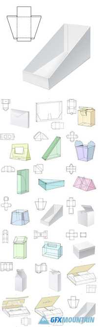 Package paper box line template2