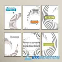 Abstract brochures cover