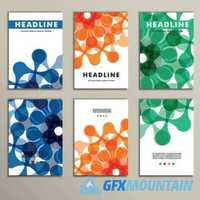 Abstract brochures cover