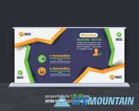 Business flyer brochure banner roll up2