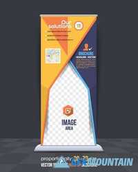 Business flyer brochure banner roll up2