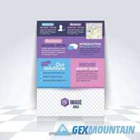 Business flyer brochure banner roll up2