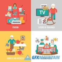 Templates flat design concept vector