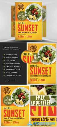 Cafe Sunset Flyer