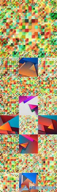 Abstract colorful geometry background2