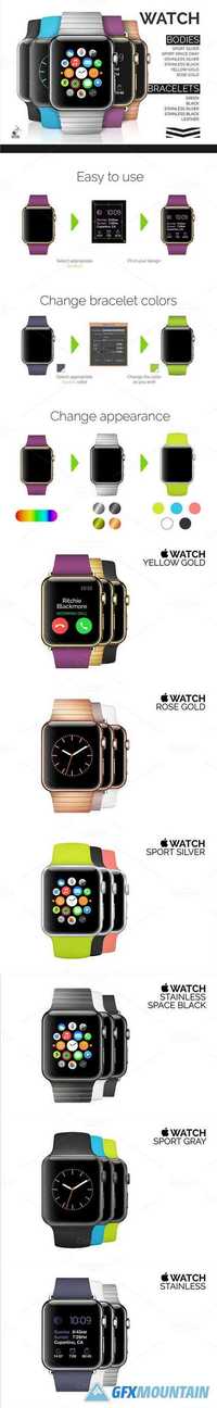 Best vector Apple Watch mockups 516408