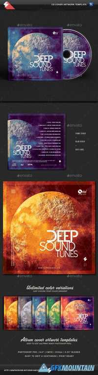 Deep Sound Tunes - CD Cover Template 14490121