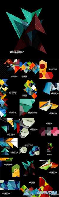 Abstract colorful geometry background 