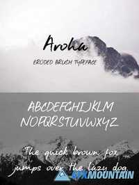 Aroha Brush Font 535423