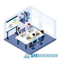 Isometric creative flat design9