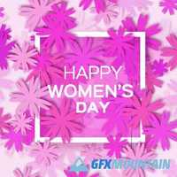 Happy Womens Day 8 March holiday background