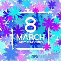 Happy Womens Day 8 March holiday background