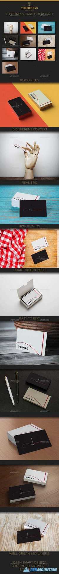 10 Great Business Card Mock-up Pack 14889473