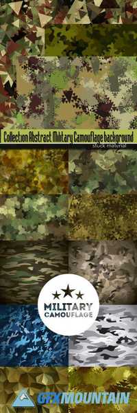 Collection Abstract Military Camouflage background